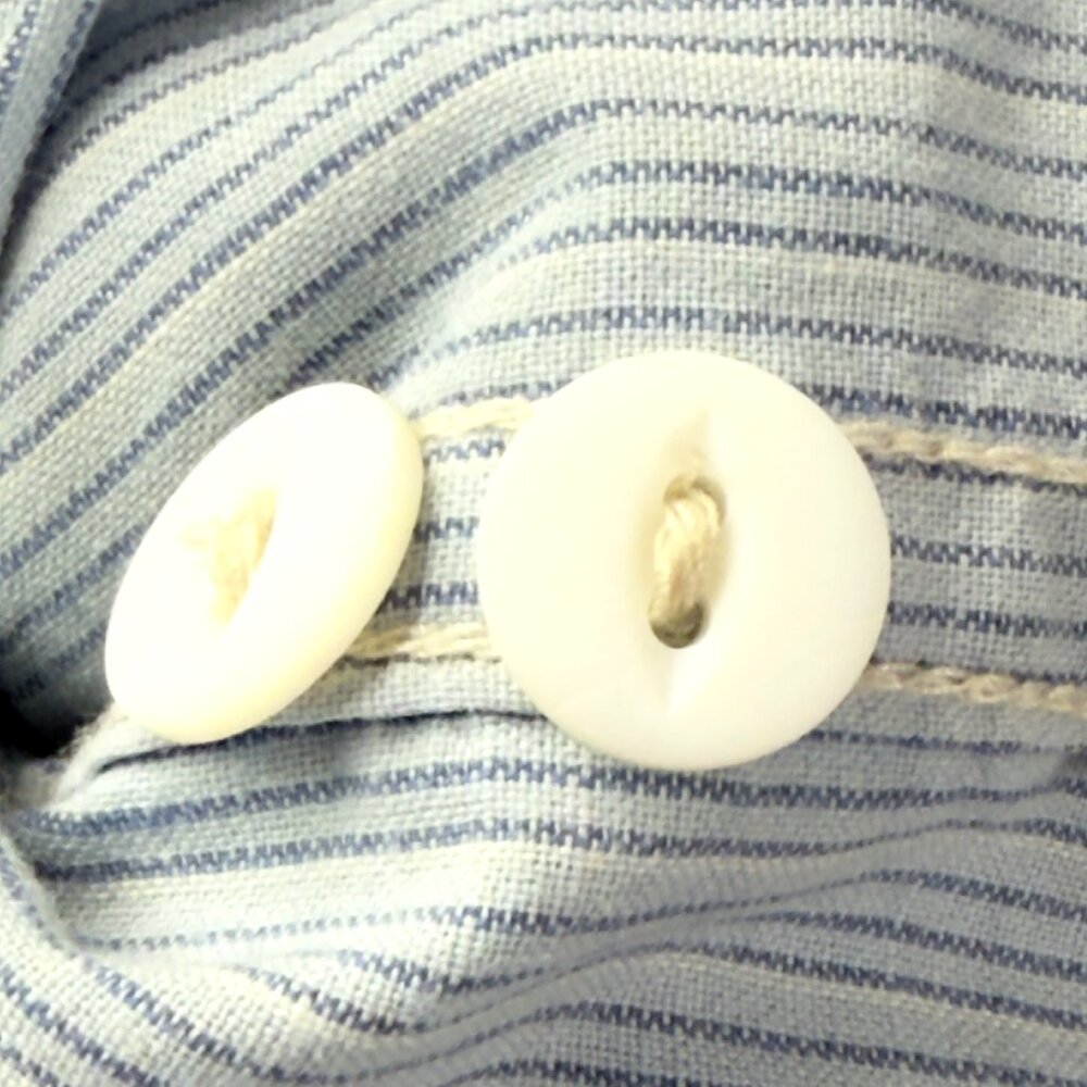 RRL Ralph Lauren Vintage Indigo Pinstripe Work Shirt Large – Heritage Oxford - Picture 10 of 14